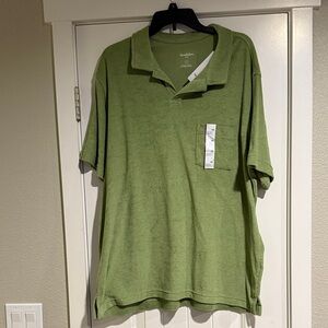 Goodfellow & Co Men's Olive Terry Polo Shirt
